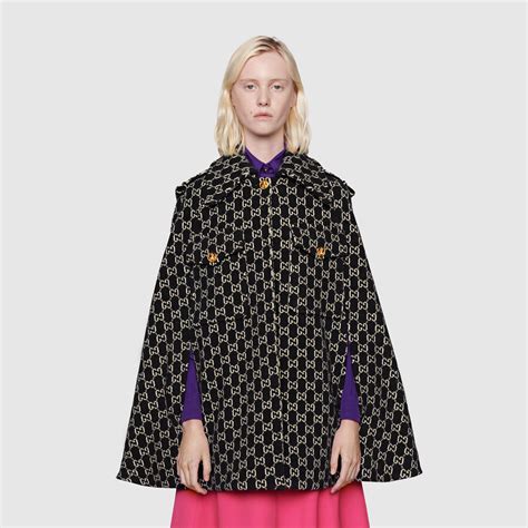 gucci salon cape|Coats and Jackets for Women .